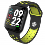 Умные часы Smart watch f8 (Черный с зеленым)