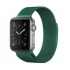 Ремешок Milanese Loop для Apple Watch 38 40 мм ремешок на магнитной застежке, гибкий, нервущийся (Изумрудный)