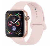 Силиконовый ремешок Sport для Apple Watch 42 44 мм (Розовый песок) 