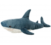 Мягкая игрушка-подушка Акула 120 см (Серый)