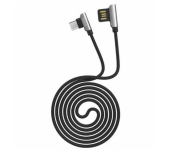 Кабель USB Hoco U42 Exquisite steel Micro USB charging data cable 120cм (Черный)