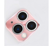 Защитная металлическая крышка на камеру для iPhone 11 Pro/11 Pro Max (Розовый)