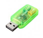Внешняя звуковая карта USB 3D Sound (Желтый)