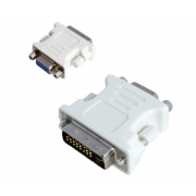 Адаптер переходник DVI 24+5 M to VGA F (Белый)