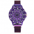 Женские часы с крутящимся циферблатом Flower Diamond (Фиолетовая сирень)