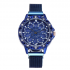 Женские часы с крутящимся циферблатом Flower Diamond (Синий океан)