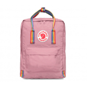 Рюкзак Fjallraven Kanken classic (Розовый с радужными ручками)