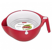Миска-дуршлаг Mesh strainer (Красная)