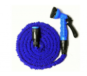 Растягивающийся садовый шланг с насадкой-распылителем Magic hose 75 метров (Синий)