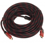 Кабель HDMI-HDMI M-M CCS 20м (Черный с красным)
