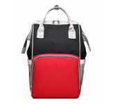 Сумка-рюкзак для мам Kidsboll (Черный с красным)