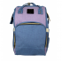 Сумка-рюкзак для мам Kidsboll (Голубой с сиреневым)