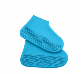 Водонепроницаемые многоразовые бахилы от дождя и грязи для защиты обуви, размер M (Синий)