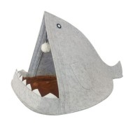 Домик для домашних животных Акула (Серый)