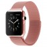 Ремешок Milanese Loop для Apple Watch 38 40 мм ремешок на магнитной застежке, гибкий, нервущийся (Розовое золото)