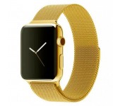 Ремешок Milanese Loop для Apple Watch 38 40 мм (Золотой)