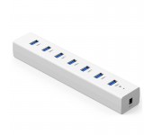 7-портовый USB-концентратор 3.0 USB HUB 5 Гбит / с (Белый)