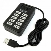 Разветвитель USB HUB 10 портов P-1603 (Черный)