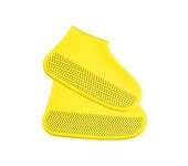 Водонепроницаемые многоразовые бахилы от дождя и грязи для защиты обуви, размер S (Желтый)