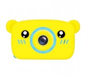 Детская цифровая мини камера фотоаппарат в форме медведя (Желтый)