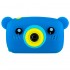 Детская цифровая мини камера фотоаппарат в форме медведя (Синий)