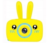 Детская цифровая мини камера фотоаппарат в форме зайчика (Желтый)