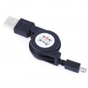 Выдвижной Micro USB кабель (Черный)
