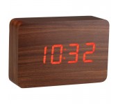 Настольные цифровые часы-будильник VST-863 (коричневые)