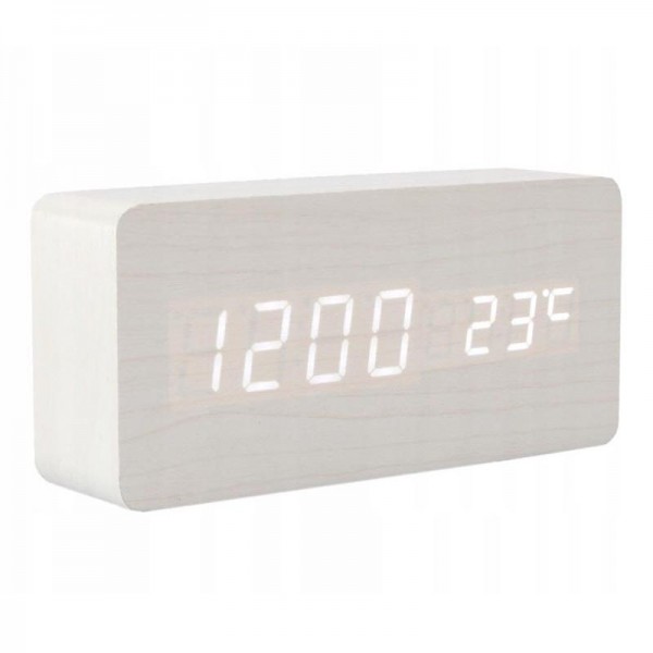 Настольные цифровые часы-будильник VST-862 (белые)