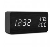 Настольные цифровые часы-будильник VST-862 (Черные) (белые цифры)