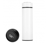 Бутылка-термос с датчиком температуры Smart Cup LED (Белая)