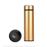Бутылка-термос с датчиком температуры Smart Cup LED (Золотая)
