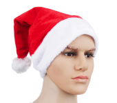 Новогодний колпак шапка Деда Мороза (Красный)