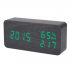 Настольные цифровые часы-будильник VST-862 (Черные) (зеленые цифры)