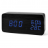 Настольные цифровые часы-будильник VST-862 (Черные) (синие цифры)