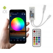Беспроводной RGB контроллер светодиодной ленты WI-FI 9-28V с управлением через приложение со смартфона (Белый)