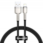 Кабель Baseus Cafule Series USB - Lightning 2.4 A 25 см CALJK-01 (Черный)