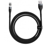 Кабель Baseus Zinc Magnetic Safe Fast Charging Data Cable USB to Type-C 5A 1m CATXC-NG1 (Черно-серый)