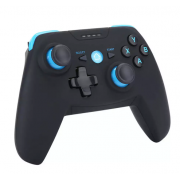 Игровой беспроводной Bluetooth геймпад X1 (Черно-голубой)