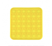 Сенсорная квадратная игрушка для детей Pop It (Желтая)
