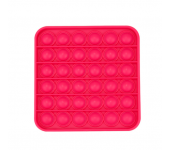 Сенсорная квадратная игрушка для детей Pop It (Красная)