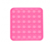 Сенсорная квадратная игрушка для детей Pop It (Розовая)