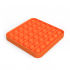Сенсорная квадратная игрушка для детей Pop It (Оранжевая)