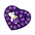 Подарочный набор Мыльные розы с мишкой (Фиолетовый)