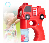 Набор для мыльных пузырей с пистолетом в виде пожарной машины со световыми и звуковыми эффектами (Красный)