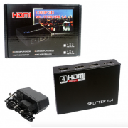 Разветлитель HDMI Splitter 1x4 port (Черный)