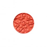 Сенсорная игрушка-антистресс Pop it Fidget с пузырьками (Оранжевая)
