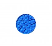 Сенсорная игрушка-антистресс Pop it Fidget с пузырьками (Синяя)