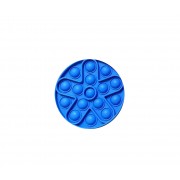 Сенсорная игрушка-антистресс Pop it Fidget с пузырьками (Синяя)