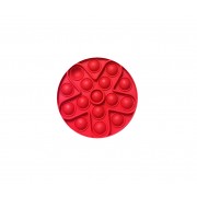 Сенсорная игрушка-антистресс Pop it Fidget с пузырьками (Красная)